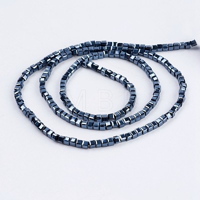 Electroplate Glass Beads Strands EGLA-F121-FP01-1