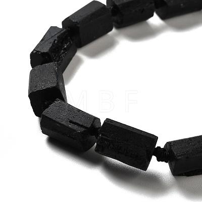 Natural Black Tourmaline Beads Strands G-F716-01-1