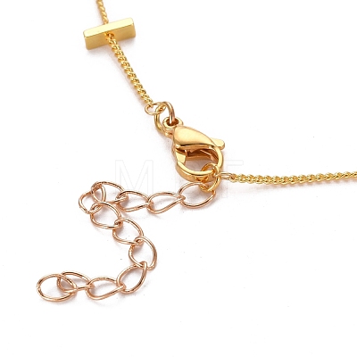Brass Twisted Chain Curb Chain Necklaces NJEW-JN03092-03-1