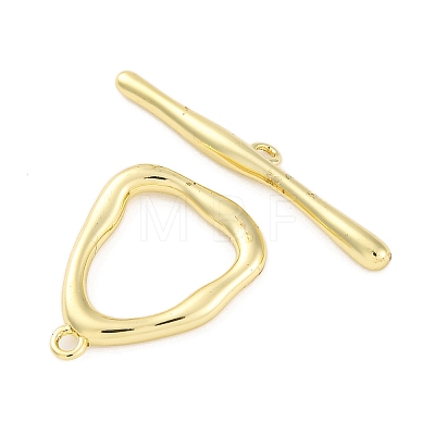 Brass Toggle Clasps KK-Z084-06G-1