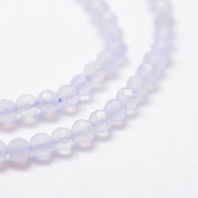Natural Blue Lace Agate Beads Strands G-K185-04-1