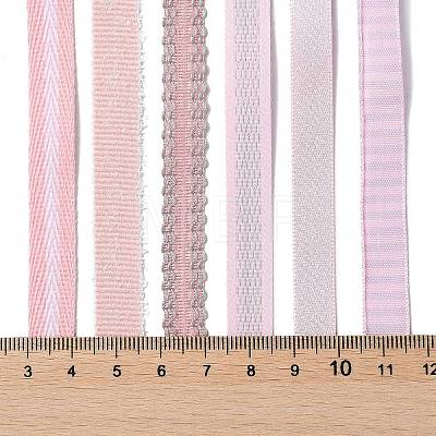 18 Yards 6 Styles Polyester Ribbon SRIB-Q022-D01-1