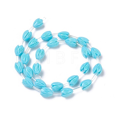 Dyed Synthetic Coral Beads Strands CORA-I022-B02-A-1