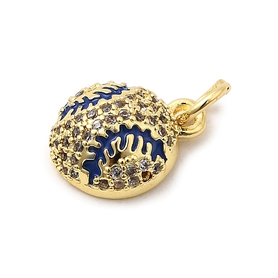 Rack Plating Brass Pendants KK-A268-17G-02-1