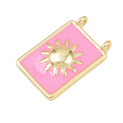 Brass Enamel Pendants KK-L251-01G-D02-1