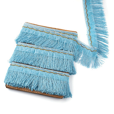 Polyester Tassel Fringe Trimming OCOR-TAC0008-21G-1