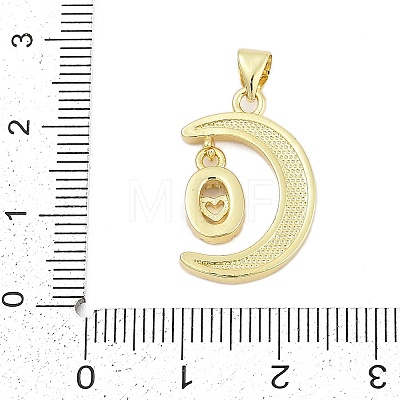 Brass Micro Pave Cubic Zirconia Pendants KK-I723-19G-03-1