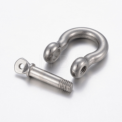 304 Stainless Steel D-Ring Anchor Shackle Clasps STAS-P198-11B-1