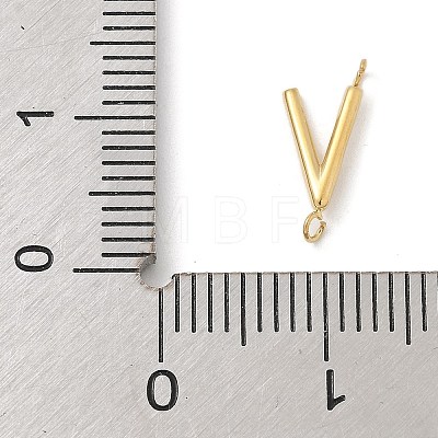 304 Stainless Steel Letter Connector Charms STAS-M108-01G-22-1