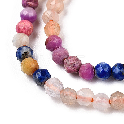 Natural Mixed Gemstone Beads Strands G-D080-A01-03-11-1