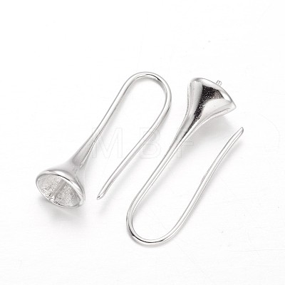Brass Earring Hooks KK-L134-04-1