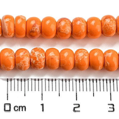 Synthetic Imperial Jasper Dyed Beads Strands G-D077-E01-02F-1