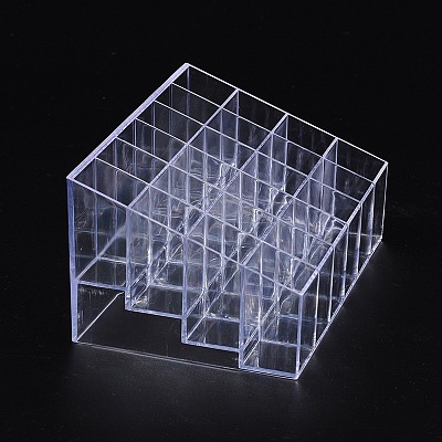 Makeup Cosmetic Storage Holder Clear Plastic Lisptick Stand Display Trays C050Y-1
