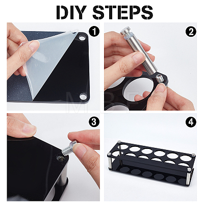 12 Holes Acrylic Display Stands DIY-WH0410-86-1