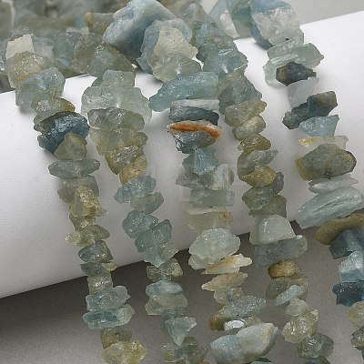 Natural Aquamarine Beads Strands G-L650-A01-01-1