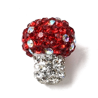 Handmade Polymer Clay Rhinestone Beads CLAY-Z005-01B-1