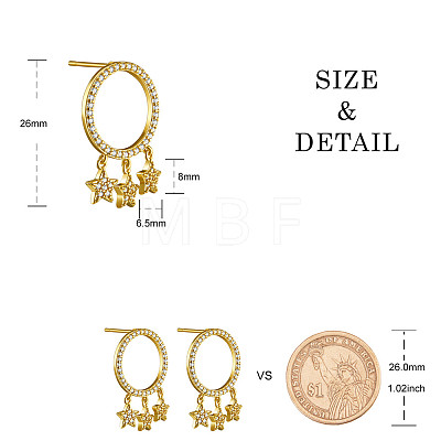 SHEGRACE Brass Stud Earrings JE004A-X-1