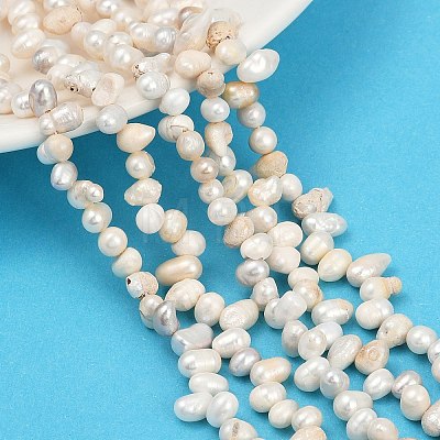 Natural Cultured Freshwater Pearl Beads Strands PEAR-I007-04C-04D-1