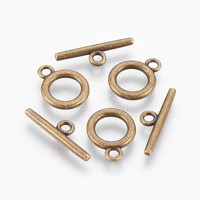 Alloy Toggle Clasps LS-TIBE-EA774Y-AB-RS-1