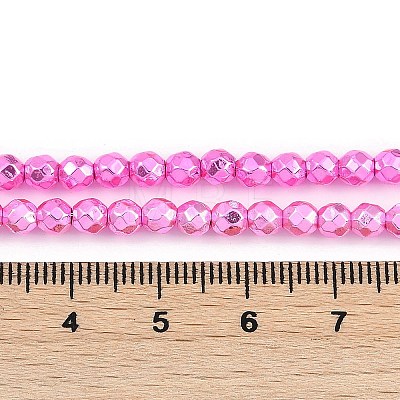 Baking Paint Electroplated Synthetic Non-magnetic Hematite Beads Strands G-H072-A01-01G-1