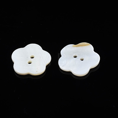 Natural Freshwater Shell Buttons SHEL-N026-181-1