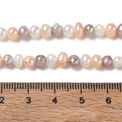 Natural Cultured Freshwater Pearl Beads Strands PA-CBAC463-05-1
