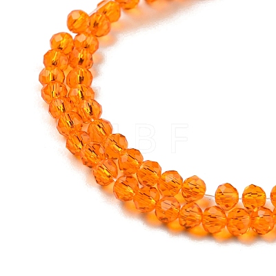 Transparent Glass Beads Strands GLAA-F078-B02-1