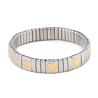 304 Stainless Steel Stretch Bracelets BJEW-U015-03G-01-1