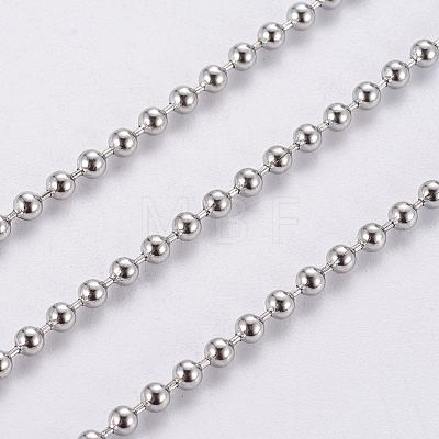 Tarnish Resistant 304 Stainless Steel Ball Chains CHS-F005-05P-1