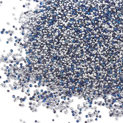 Plated Glass Seed Beads SEED-S017-07-1