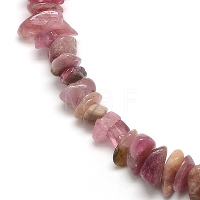 Natural Red Tourmaline Beads Strands G-P035-15-1