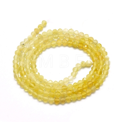 Natural Yellow Opal Gradient Beads Strands G-D0013-12-1