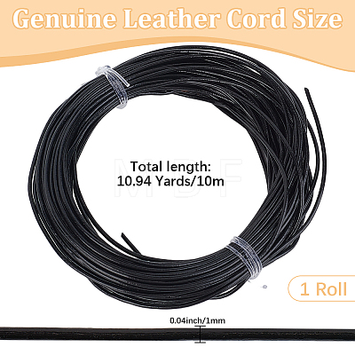 10M Cowhide Leather Cord WL-CL0001-06-1