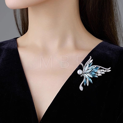 Alloy Rhinestone Brooch for Backpack Clothes PW-WGFD049-01-1