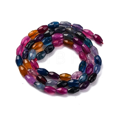 Natural Dragon Veins Agate Beads Strands G-G177-A03-01-1
