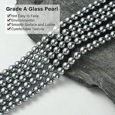 Grade A Glass Pearl Beads HY-J001-6mm-HX021-1
