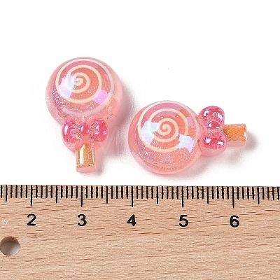 Glitter Plated Resin Cabochons RESI-H163-08A-1