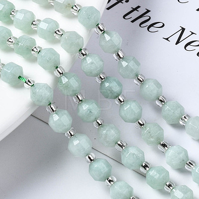 Natural White Jade Beads Strands G-T132-048A-1