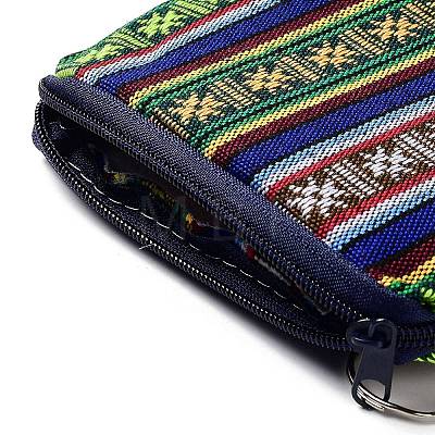 Bohemian Style Stripe Pattern Cotton Cloth Wallets ABAG-Q043-04-1