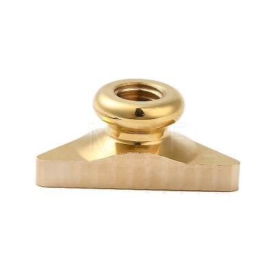 Golden Plated Triangle Shaped Wax Seal Brass Stamp Head STAM-K001-04G-06-1