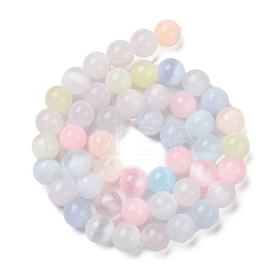 Macaron Color Natural Selenite Beads Strands G-Q162-A01-02A-02-1