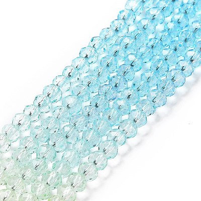 Transparent Glass Beads Strands GLAA-L045-01B-02-1