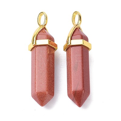 Synthetic Goldstone Pointed Pendants G-G025-01G-35-1