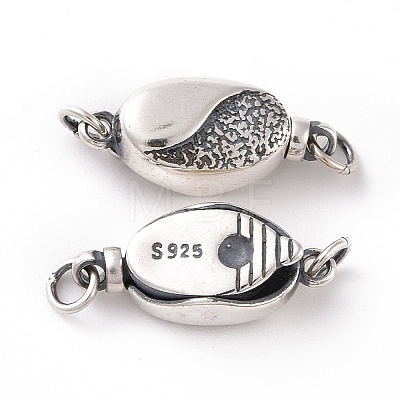 925 Sterling Silver Box Clasps STER-D035-18AS-1