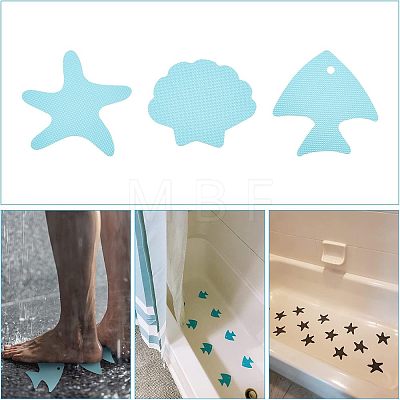 PEVA Adhesive Non-Slip Bathtub Stickers FIND-WH0077-40-1