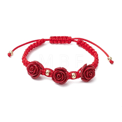 Nylon Cord Braided Bracelets for Women BJEW-JB11288-02-1