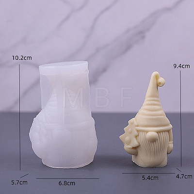 Gnome DIY Food Grade Silicone Statue Candle Molds PW-WG40941-04-1