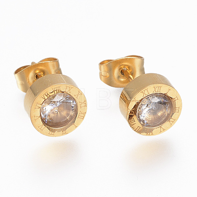 304 Stainless Steel Stud Earrings EJEW-H349-06-1