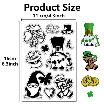 Custom PVC Plastic Clear Stamps DIY-WH0439-0236-1