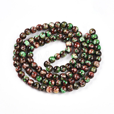 Baking Paint Glass Beads X1-DGLA-N003-8mm-B07-1